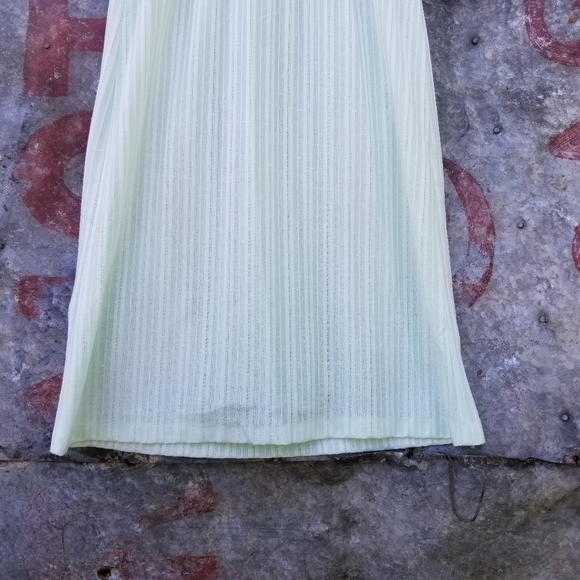Vintage 60s Mint Green Sleeveless Dress & Slip - Picture 6 of 16